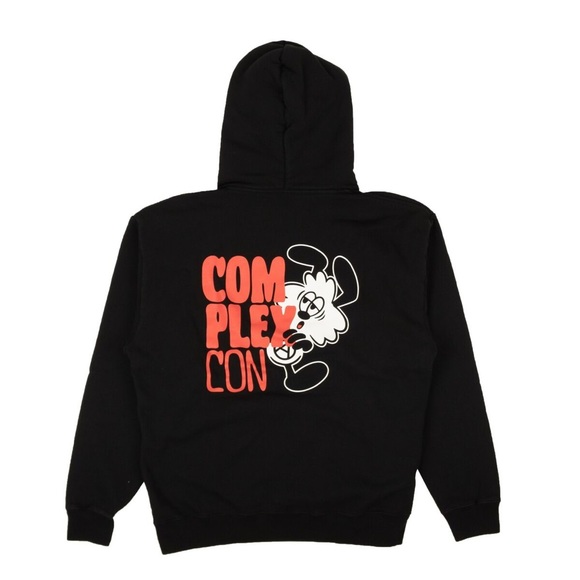 COMPLEXCON X VERDY x Verdy Vick Black Logo Graphic Hoodie Size L - Picture 4 of 4